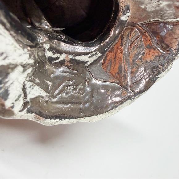 Vintage Silver Plate Pewter Bunny Rabbit Egg Candle Holder - Picture 7 of 7